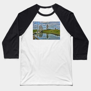 the Kelpies , Helix Park, Grangemouth , Scotland Baseball T-Shirt